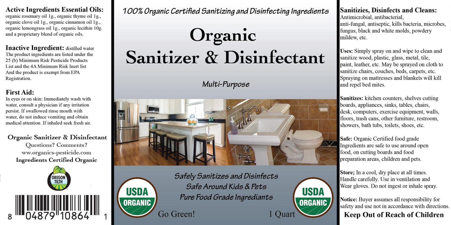 ORGANIC SANITIZER DISINFECTANT
